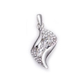 Bling Crystal Alloy Rhinestone Pendant DIY Phone Case Cover Deco Kit 35*16mm - White