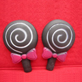 DIY Deco 3D doll Black Lollipop Plastic Resin Cell Phone Crystal Case Cover
