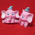 DIY Deco 3D doll Pink Elephant Plastic Resin Cell Phone Crystal Case Cover