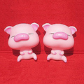 DIY Deco 3D doll Pink Pig Plastic Resin Cell Phone Crystal Case Cover