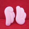 DIY Deco 3D doll Pink Wings Plastic Resin Cell Phone Crystal Case Cover