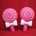 DIY Deco 3D doll Rose Lollipop Plastic Resin Cell Phone Crystal Case Cover