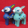 DIY Deco Kit 3D doll Sky Blue Horse Bling Crystal Cell Phone Case Cover