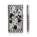 Bling Crystal Case Rhinestone Cover for LG P880 Optimus 4X HD - Black