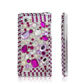 Bling Crystal Case Rhinestone Cover for LG P880 Optimus 4X HD - Purple