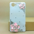 Camellia Bling Crystal Case Rhinestone Cover shell for OPPO finder X907 - Pink
