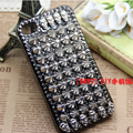 Skull Steeple Rivet Bling Crystal Metal DIY Cell Phone Case shell Cover Deco Den Kit